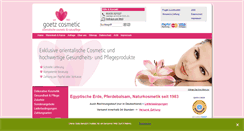 Desktop Screenshot of goetz-cosmetic.de